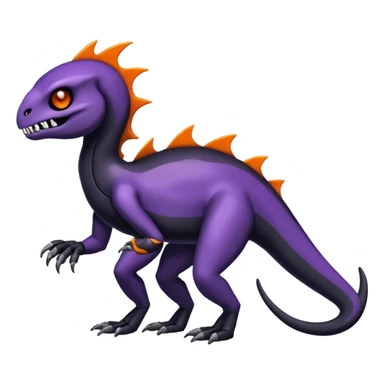 Shiny Duskull-Salandit-Fakémon-hybrid-creature (full body)  sticker