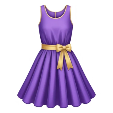 fluffy short purple dress sticker