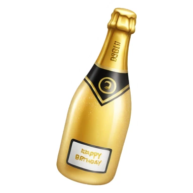 Champagne birthday  sticker
