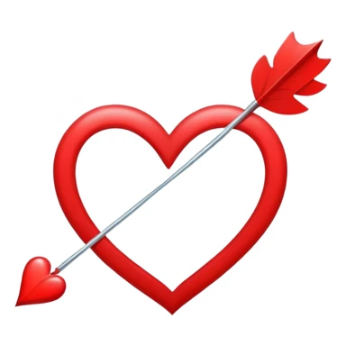 Cupid heart sticker