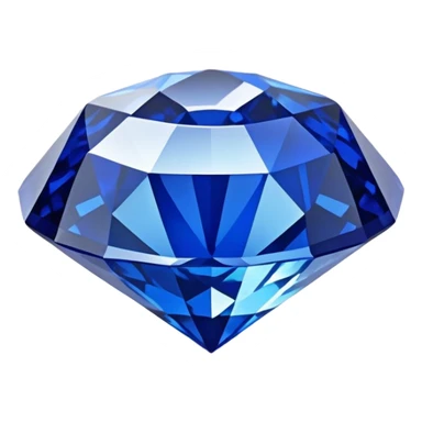 sapphire gemstone, blue precious gem, brilliant cut sticker