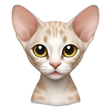 cat cute Devon Rex sticker