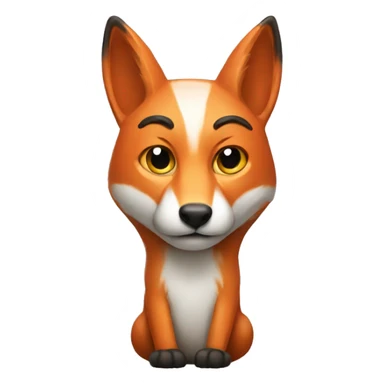 fox and moai emoj sticker