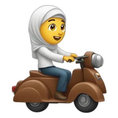 A Muslim drive a fly sticker