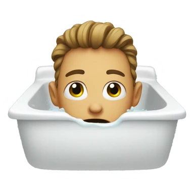 head in sink sticker