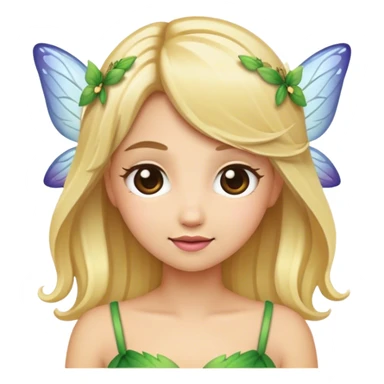 fairy emoji blonde hair sticker