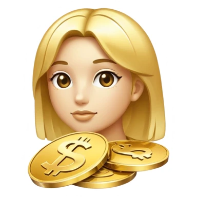 money sign with clean girl aesthetic sticker