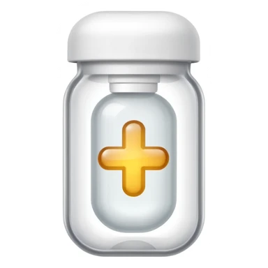 medicine capsule in case in nutral colors sticker