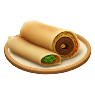 realistic ethiopian injera roll sticker