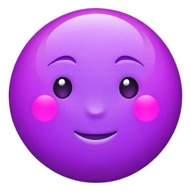 Neon violet moon sticker