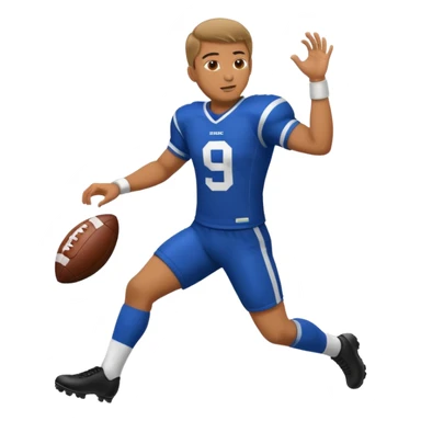 man playing  futboll sticker