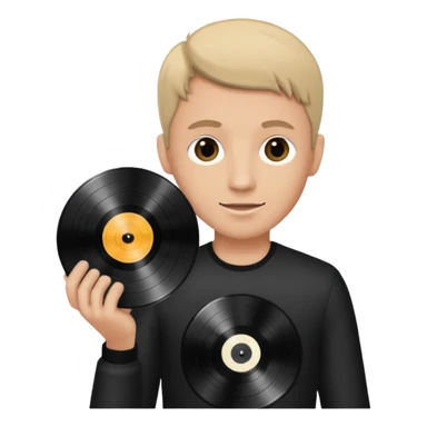 Record Collector + vinyl disc sticker