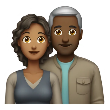 Women and husband  sticker