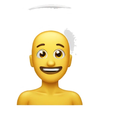 Emoji qui tient ldes assiette de nourriture  sticker