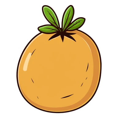 rustic potato freshly harvested from soil sticker