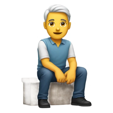 Man on knee  sticker