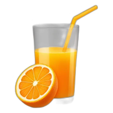 small glass of orange juice  sticker