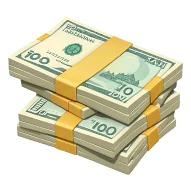 Create money using rupiah currency sticker