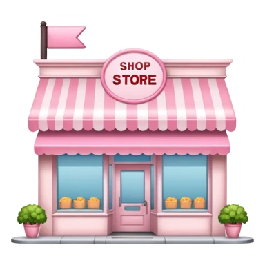 Light pink store sticker