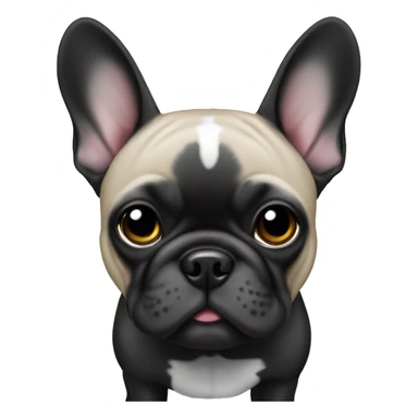 French bulldog black sticker