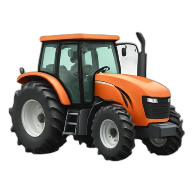 boar in tractor sticker