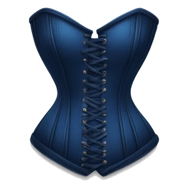 Dark blue corset sticker
