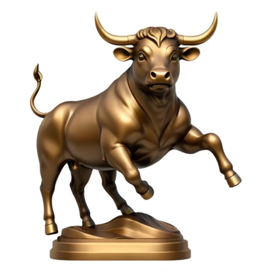 bull market rising sticker