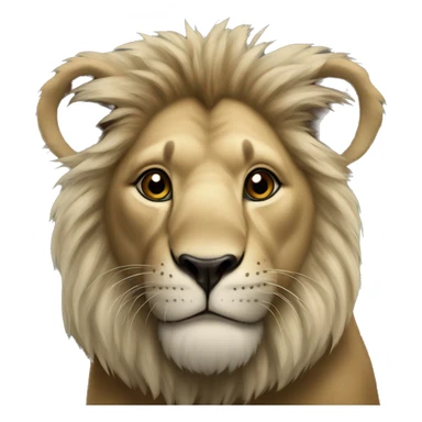 Lion with a koala head sticker
