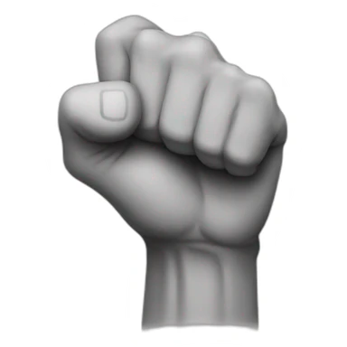 shaking fist sticker