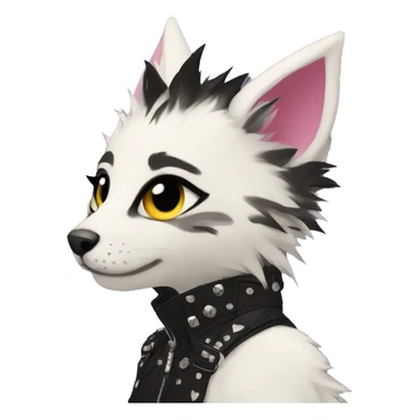 Anthro Punk Fursona  sticker