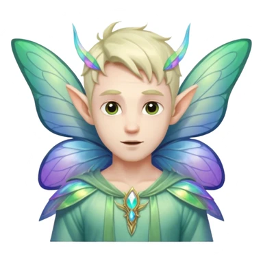 male fairy wings. sticker