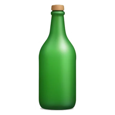 green square bottle with crok sticker