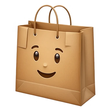 shopping bag faceless sticker