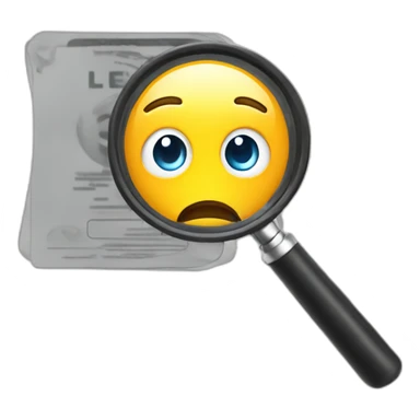 magnifying glass hovering over drivers license sticker