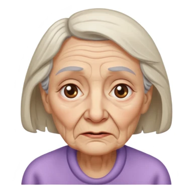 sleep deprived ugly old woman sticker