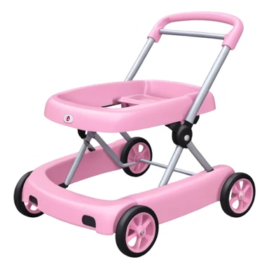 pink baby walker sticker
