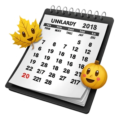 quiero un emoji que me muestre la fecha del dia sticker