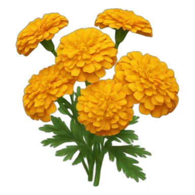 Marigold flowers sticker