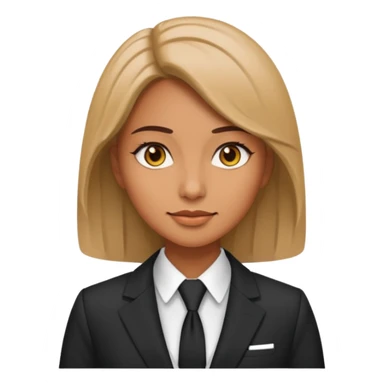 woman with suit sticker