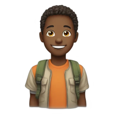 kid, happy, outdoor sticker