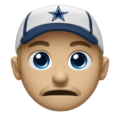 Crying Dallas cowboy fan  sticker