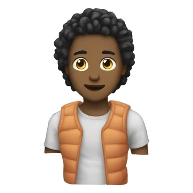 Persona asiendo tags sticker