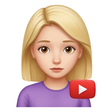Une fillle qui regarde YouTube sticker