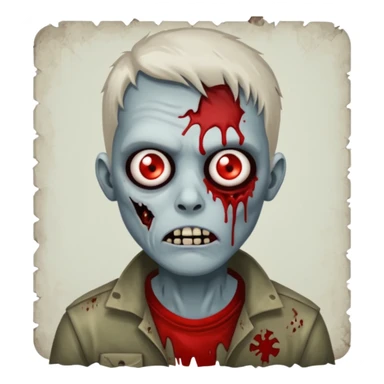 non caring zombie sticker