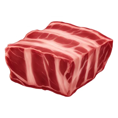 Rib meat food sticker