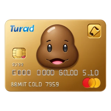 💳 with TURD LOGO sticker