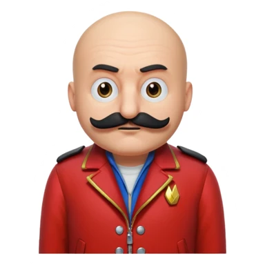 Dr. Robotnik from the Sonic the Hedgehog movie sticker