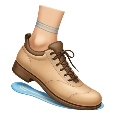 a shoe with a foot inside, stepping and showing a clear shoe print below. and leg with motion line







 sticker