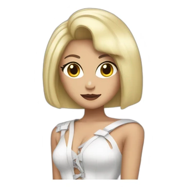 Ladie gaga with saber sticker