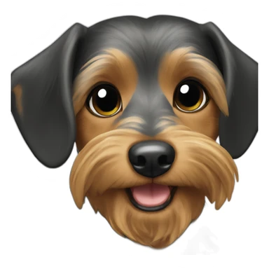 yorkie dachshund mix sticker